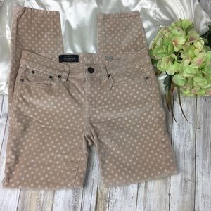 J. Crew Pants - J.crew Toothpick pants Polka Velvet style 06827 J. Crew Pants - J.crew Toothpick pants Polka Velvet style 06827